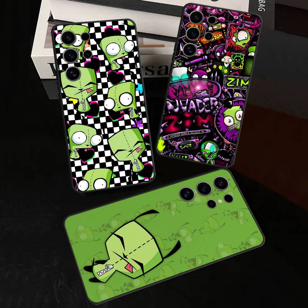 I-Invader Z-Zim Anime Case For Samsung Galaxy Case S25 S23 S22 S21 S30 S20 S10 Ultra Plus FE TPU Soft Cover