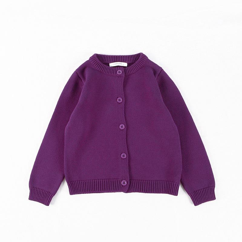 Sweater Cardigan Girls' Cotton Knit Jacket
