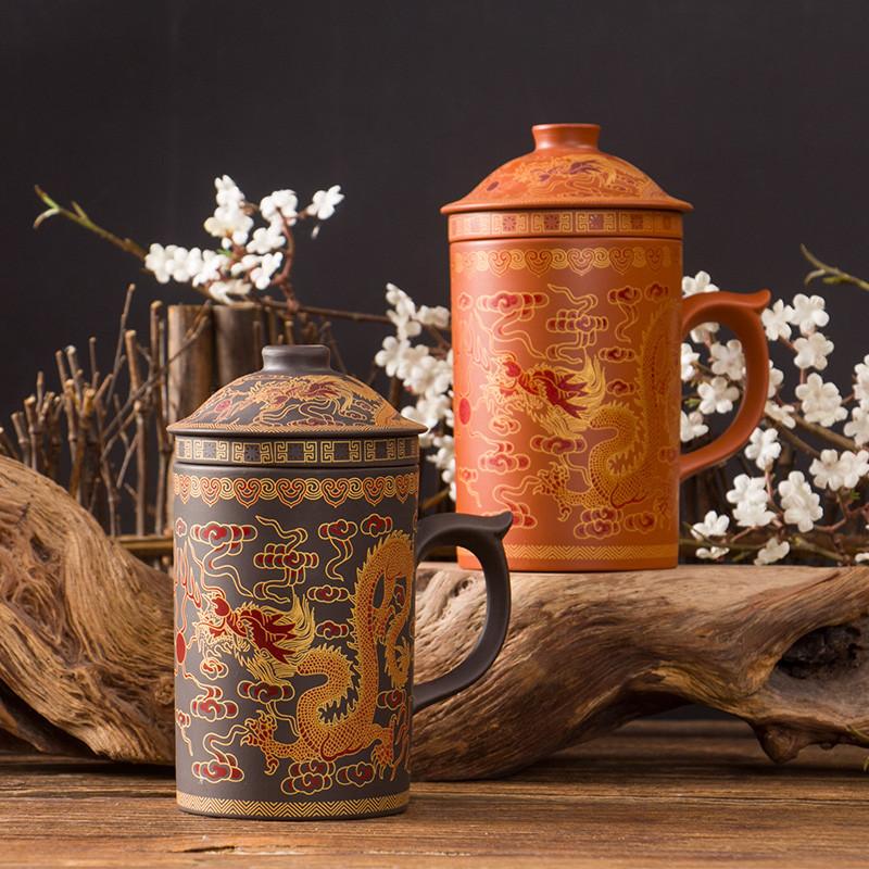 Tasse Céramique Violet Flambé Yundu - Tasse à Thé En Porcelaine