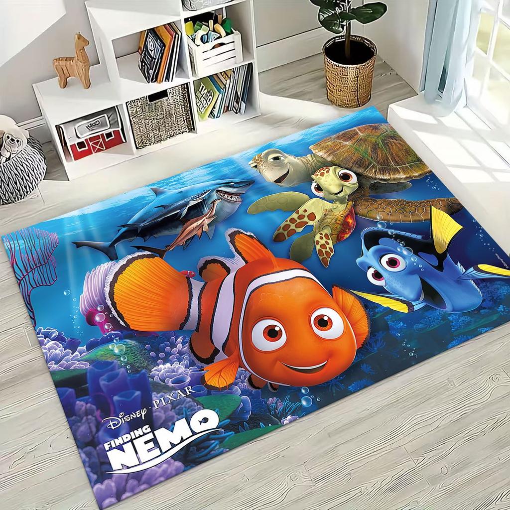 3D kreslený koberec Podmořský svět Hledá se Nemo pro ložnici, obývací pokoj, pohovku, dekorace na vchodové dveře domu, velká protiskluzová podlahová rohožka pro děti, dárek