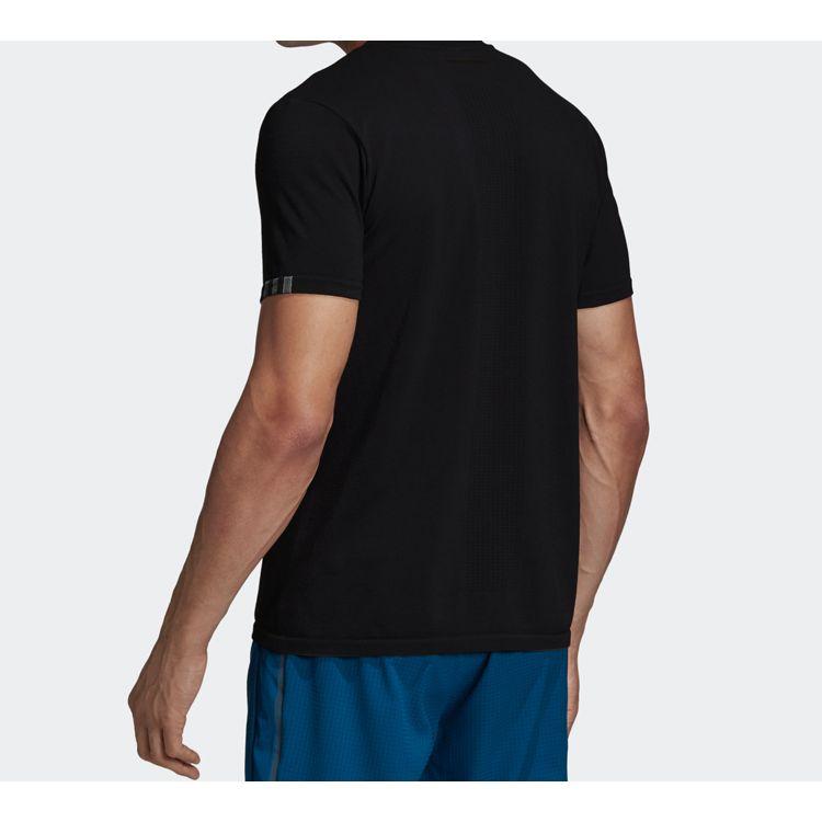 Adidas Reflective Sports Short Sleeve T-Shirt Men Tops Black DW4460