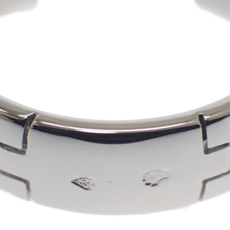 HERMES  #13(JP Size)  ring K18 white gold mens