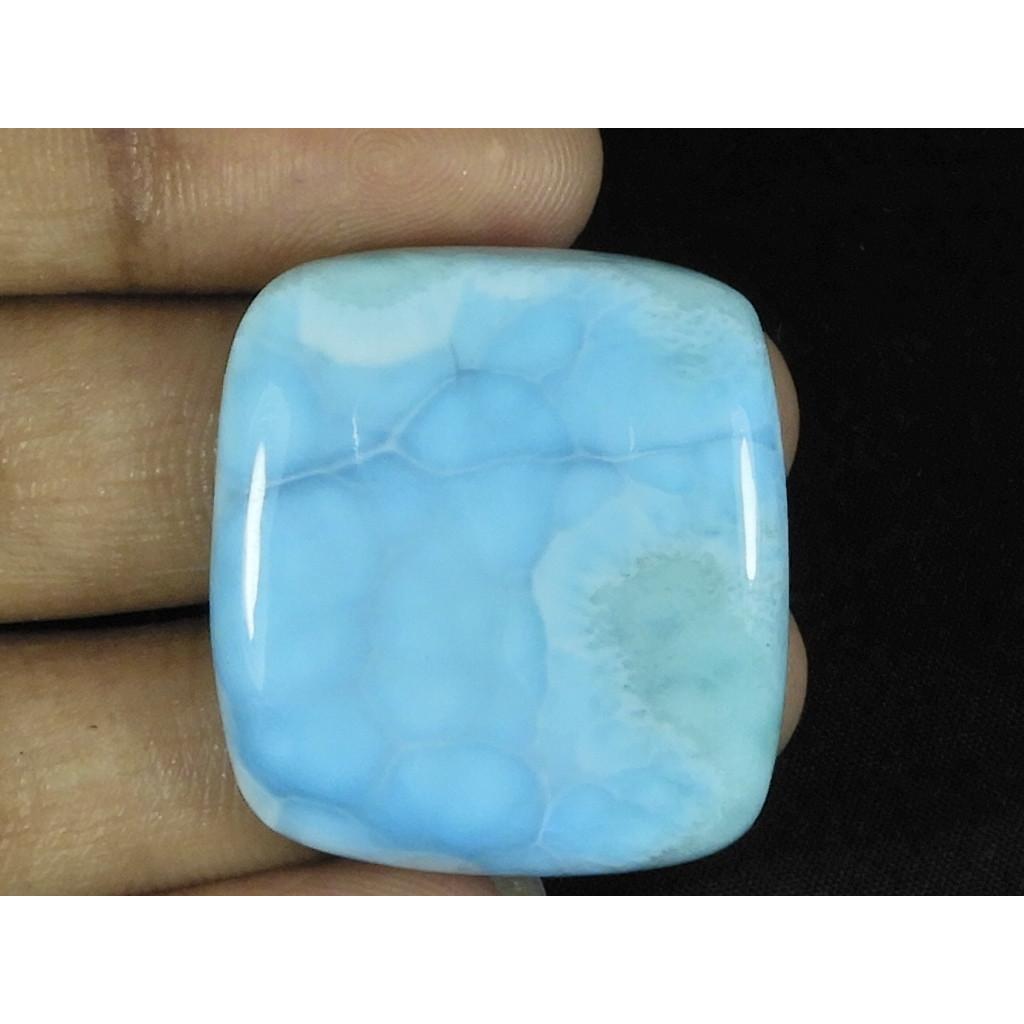 26X29MM Natural Blue Larimar Shape Octagon Cabochon Loose Gemstone 51Cts. LR-84