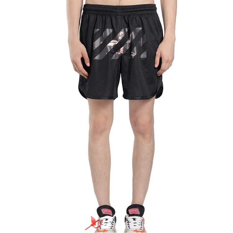 OFF WHITE Caravaggio Arrows Mesh Shorts OMCI005S201010041088
