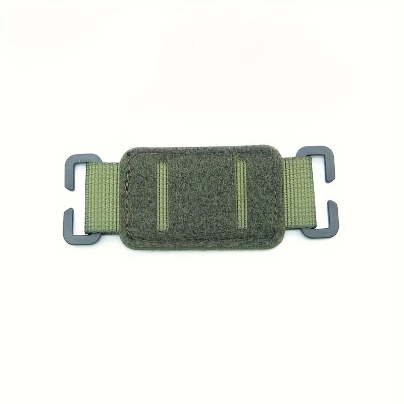 Hook and Loop Patches Heavy-Duty Nylon with Metal Grommets, Black/Green/Yellow, Universal for Gear, Vests, Vests & Morale Patches