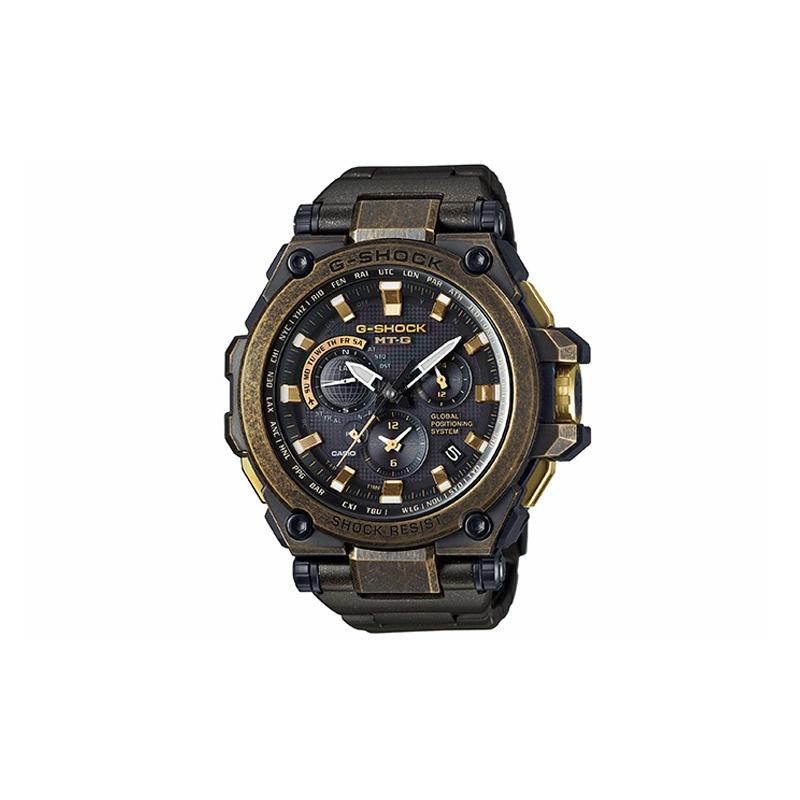 

Casio G-SHOCK MTG series six-station radio wave solar power quartz movement resin strap Japanese and Korean watch men s watch black MTG-G1000BS-1AER чорний