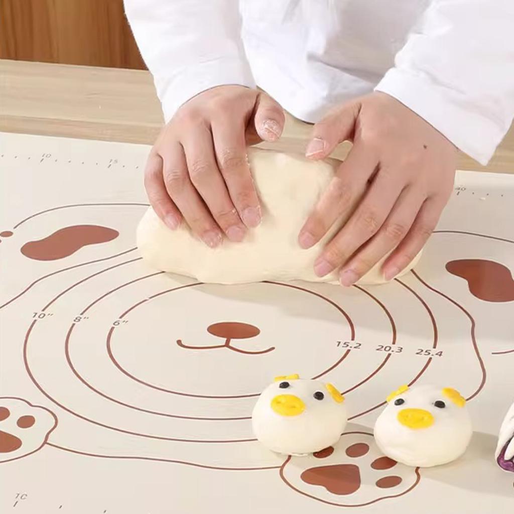 Large Silicone Baking Mat Thick Nonstick Kneading Dough Mat Pizza Cake Sheet Liner Pastry Tools Dough Rolling Mat