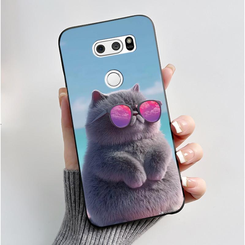 Casing For LG V30 V30+ V30S V30S+ V35 V35+ ThinQ Slim Soft Black Silicon Case Aesthetic Luxury Cute Cool Boys Girls Back Cover