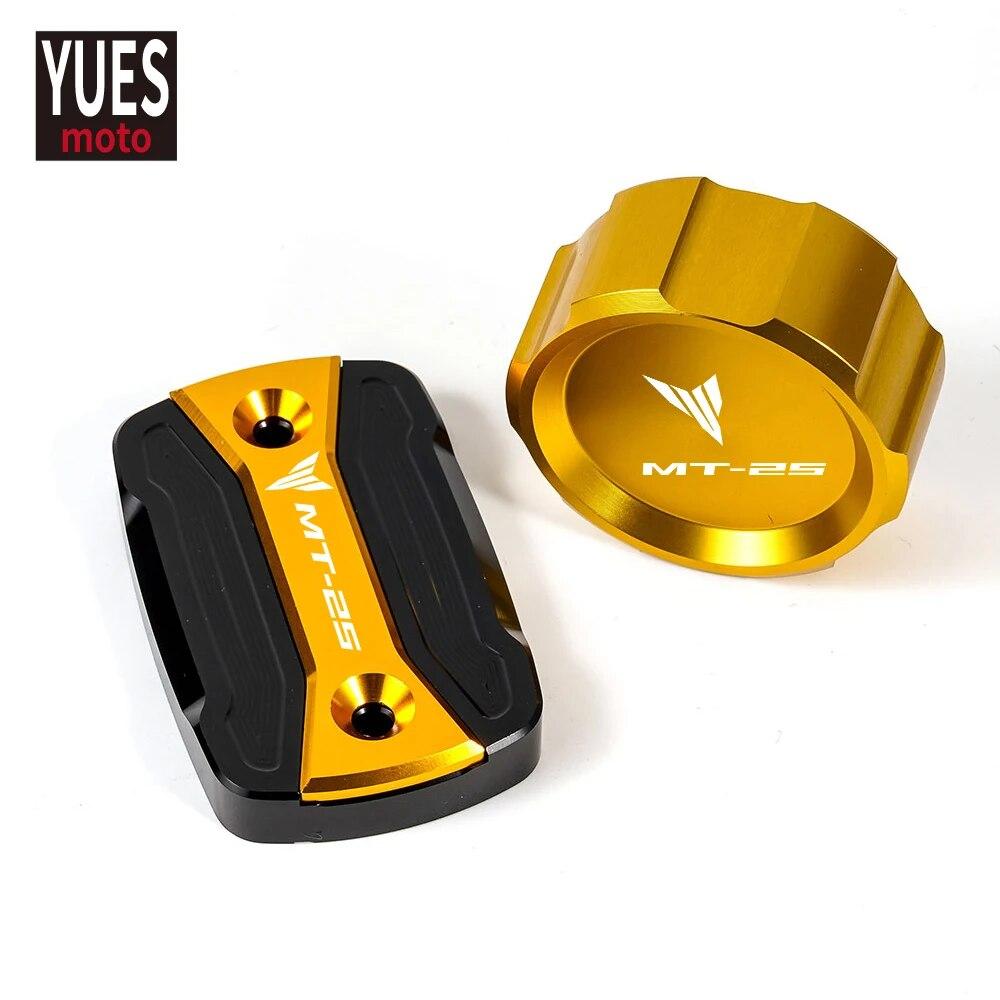 Motorcycle Accessories For YAMAHA MT 25 2015- CNC High Quality Rear & Front Brake Fluid Reservoir Cap Cylinder Cover