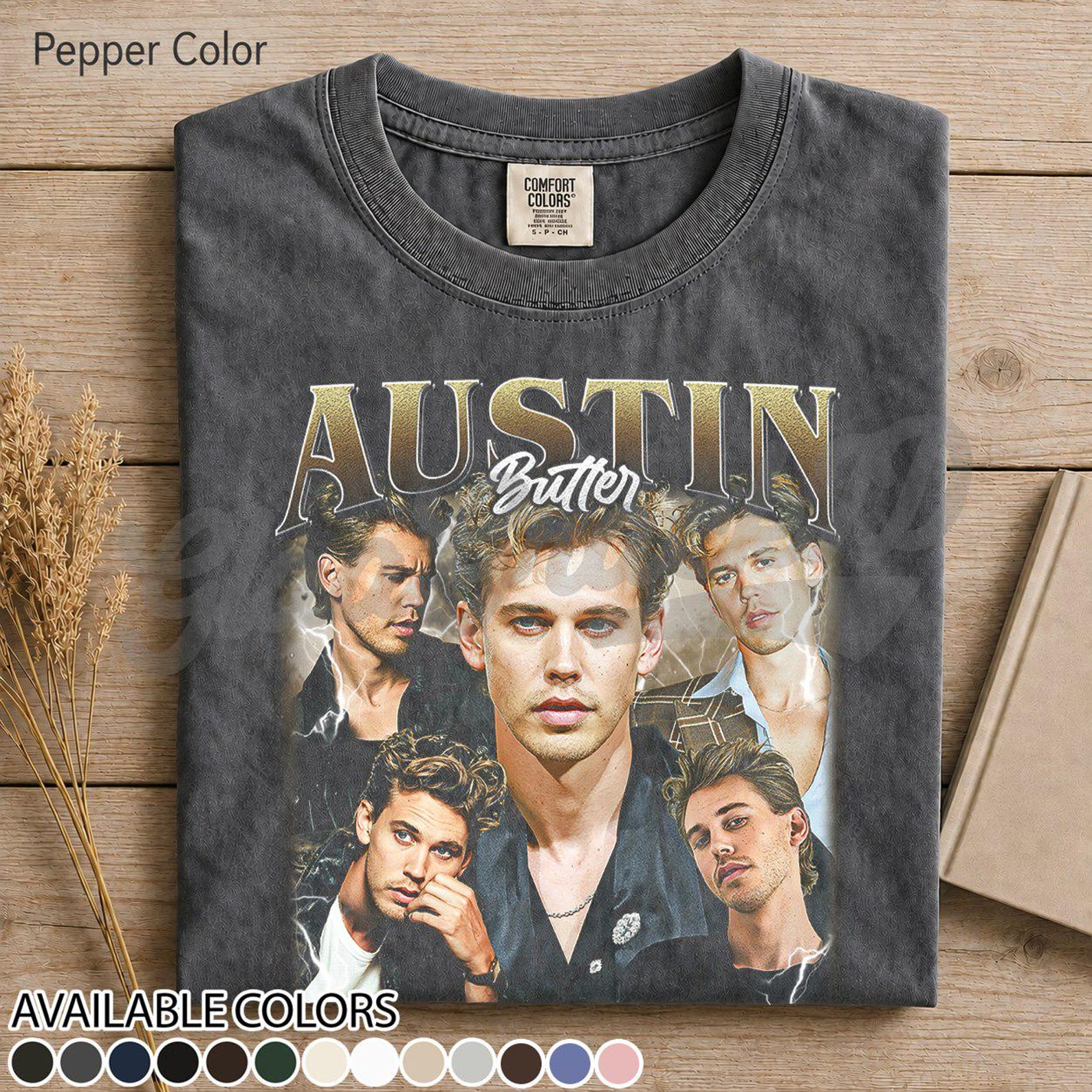 Austin Butler Actor & Singer Graphic Tee, Elvis Presley Biopic Star Shirt, Hollywood Movie Merch, Gift for Film Fan Alternative Celebrity FD 3XL