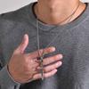 Vnox Cool Punk Necklaces for Men,Hip Hop Stainless Steel Stiletto Pendant Male Collar Gift Jewelry
