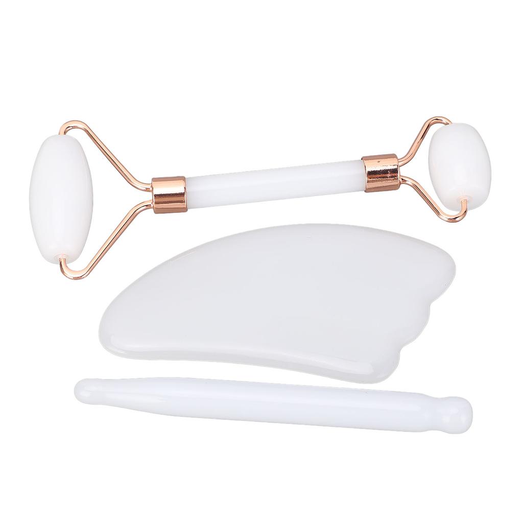 Jadestone Roller Massage Gua Sha Set Manual Double Heads Jadestone Roller Massage Scraping Set