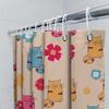 Creative Bath Shower Curtain Featuring Colorful Cartoon Cats Design for Home Bathroom Decor