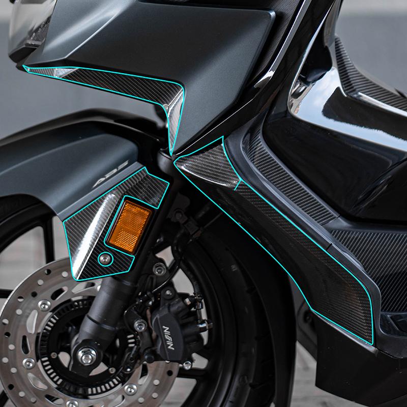 Used For Honda Forza 350 Carbon Fiber Scratch-Resistant Stickers Body Decorative Protection Motorcycle Accessories