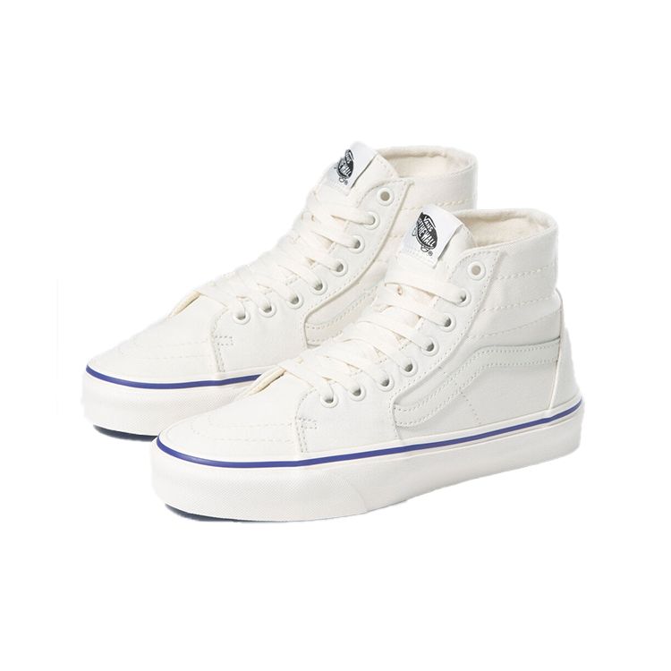 Vans Sk8 Retro High-Top Skate Shoes Unisex Sneakers White Blue VN0A4U164U3