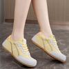 Women's Casual Single Shoes Retro Color Matching Lace-up Casual Sports Shoes Casual Shoes Flat-bottomed German Training Running Shoes