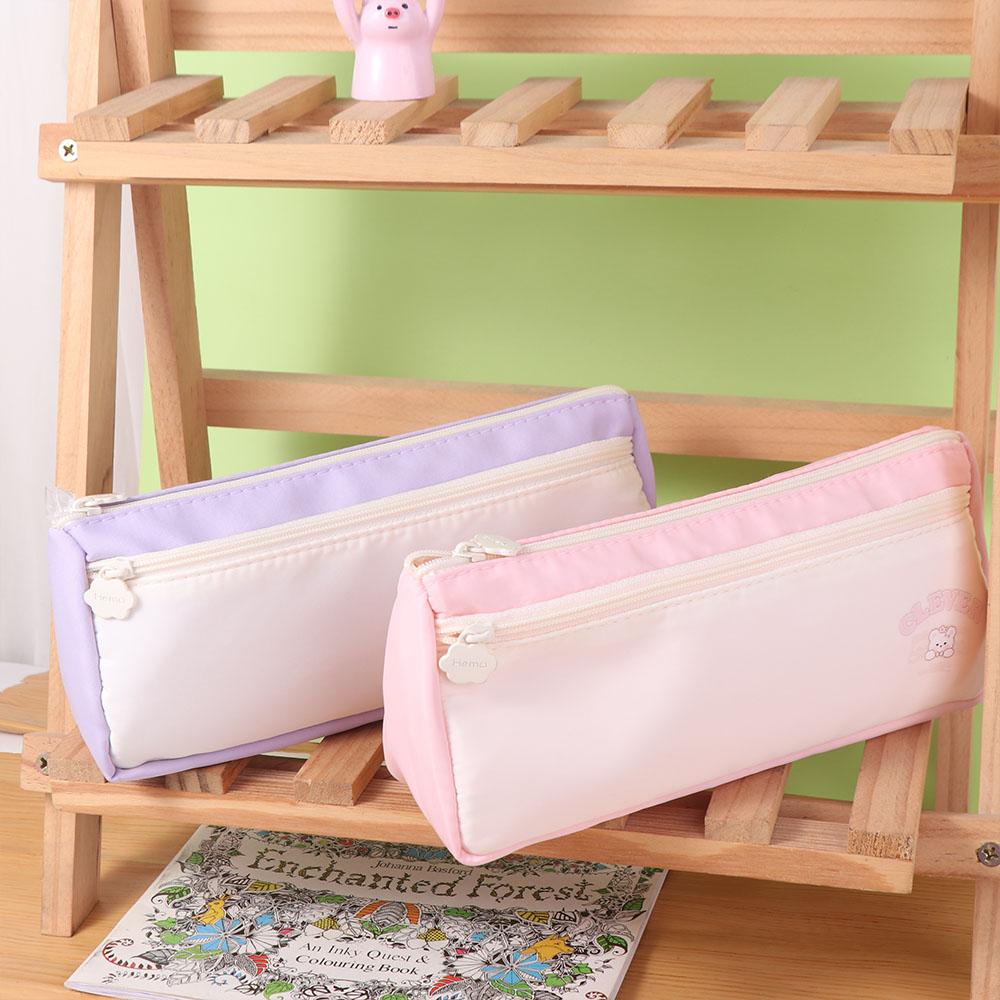 Cartoon Bear Korean Pencil Case Large Capacity Ins Pencil Pouch Cute Y2K Stationery Bag  Office