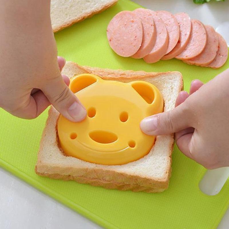 Bear Shaped Sandwich Mold, Diy Bread Maker, Household Cute Breakfast Mold