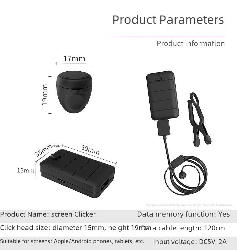 Cichy Kliker Ekranu Mobilnego z Długą Żywotnością Baterii