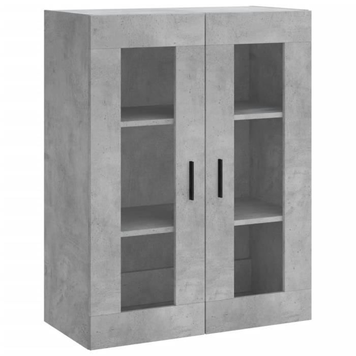 VidaXL Wall Cabinet Concrete Grey 69.5x34x90 Cm 828496