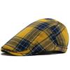 Multi Color Plaid Flat Cap Vintage Women Casual Fashion Visor Beret Spring Autumn Newsboy Hat For Men Ladies Adjustable Unisex