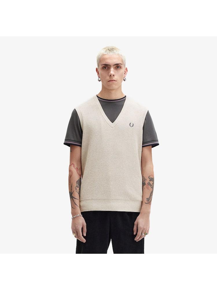 

Fred Perry [hq Genuine] Fred Perry [sharp] Waffle Stitch Vest X23 Afpm2438556 X23 qzgAfpm2438556 X23 XL