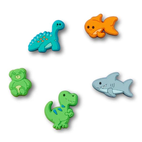 Crocs Cartoon Animal Zibbitz Set Of 5 10014810