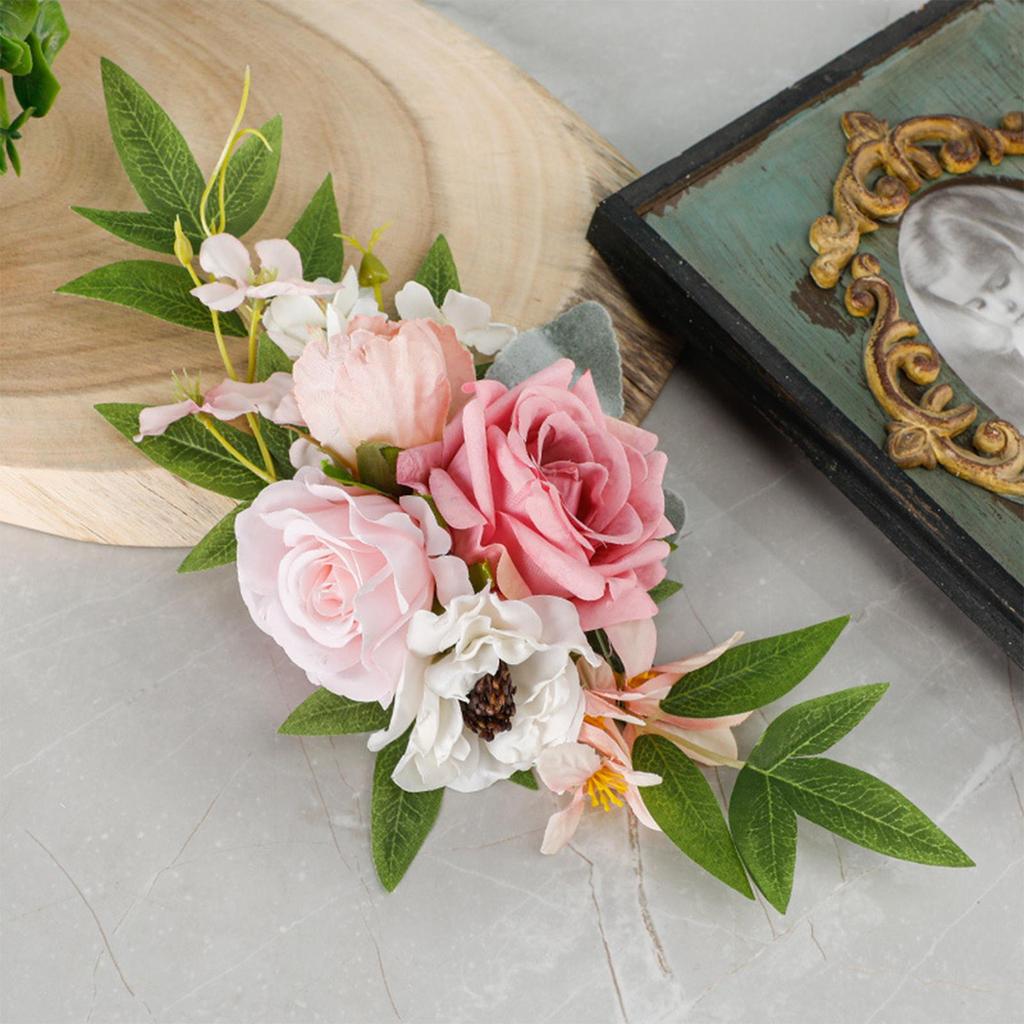 PEW Flowers Wedding Ceremony Aisle Durable Chair Back Flower Chair Decorations for Party Concerts Engagement Holidays Ceremony