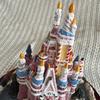 [USED] Disney Word 25th Anniversary Cake Decoration Castle Figure Miniature