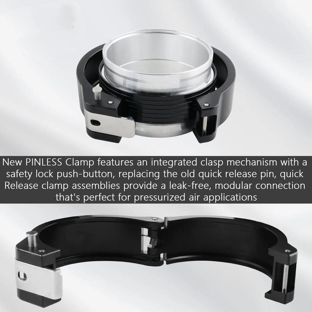 Universal 2.5/3/4 Inch Pinless HD Clamp for Intercooler Pipe Clamp and Flanges 63/76/102mm