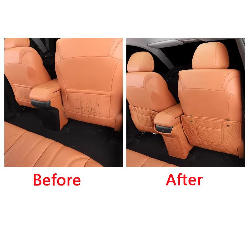 For GAC AION V 2025-2026 Car Seat Back Kick Guard Pad Leather Cushion Dirt-resistant Automobile Modification Supplies