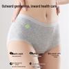 Cosmo Lady Women's 7A Antibacterial Seamless Mid-High Waist Pure Cotton Briefs