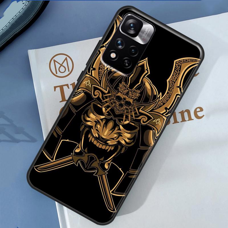 Samurai Mask Demon Case For Xiaomi Redmi 13C 10C 12C 14C Redmi Note 14 13 Pro 12 11 9 10 9S 10S 11S 12S Cover