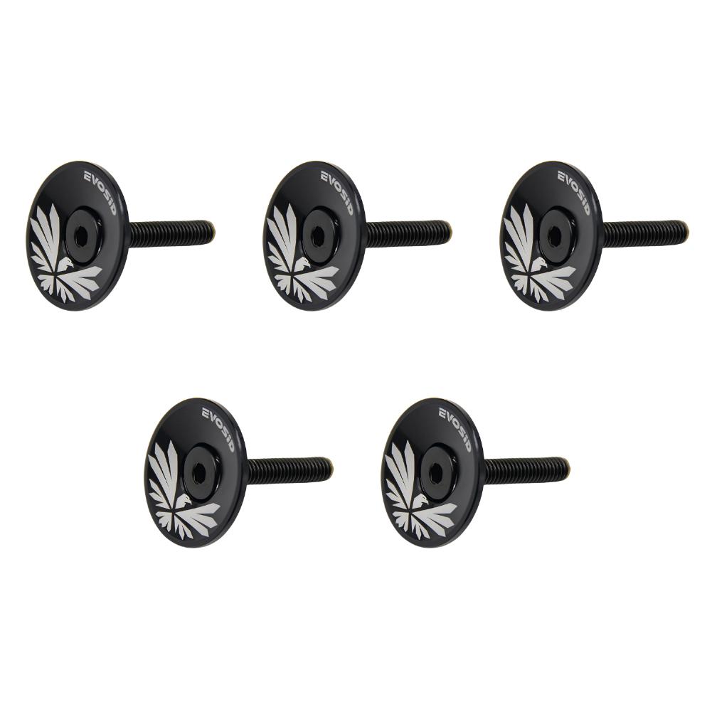 5Pcs Bicycle Headset Cap MTB Road Bike Stem Headset Top Cap Cover Bike Headset Cover for Fork Head Tube Cycling Accessories