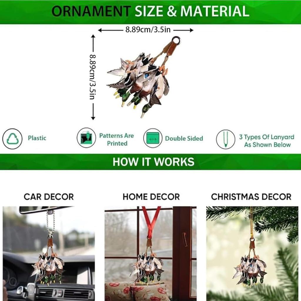 Duck Hunting Ornament Christmas Tree Decorations Duck Hunting Christmas Ornament Duck Hunting Ornaments for Tree