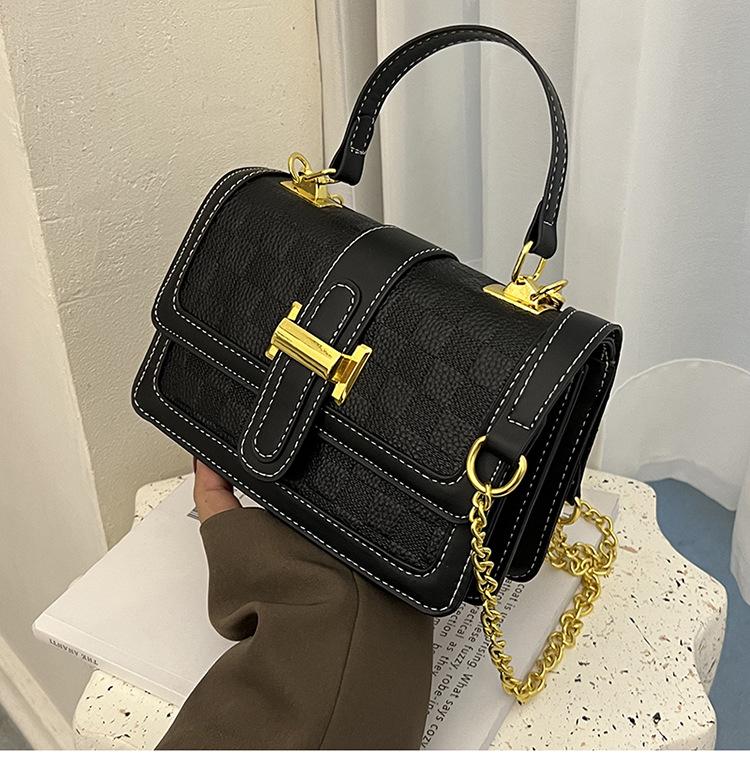 2023 European & American Retro Women's Shoulder Bag Crossbody Handbag - Fashionable Temperament Small Square Bag