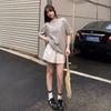 Women's 2025 Summer White Lace Trim A-Line Wide Leg Casual Shorts