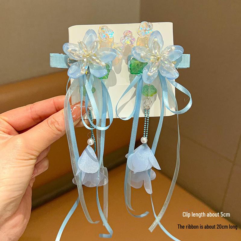 

Аксессуары для волос в древнем стиле ханьфу: Кисточки и китайские шпильки для костюмов девочек