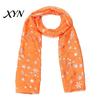 Cozy Christmas Party Scarf Glitter Sparkly Foil Snowflake Print for Women, Warm Fashionable Neckwear Theme Shawl Wrap, Fall Winter Lightweight