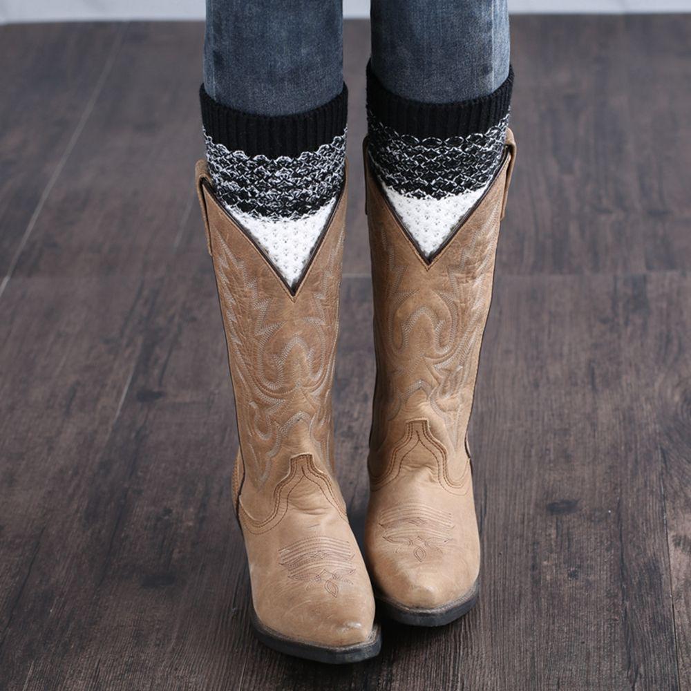 Fashion Winter Warm Toppers Leggings Crochet Knitted Boot Cuffs Socks Leg Warmers