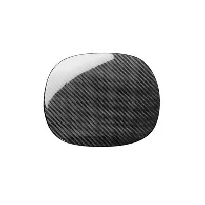 ABLZ-For BMW Mini Cooper S F65 2024 2025 Real Carbon Fiber Hard Fuel Tank Cap Cover Sticker Car Accessories