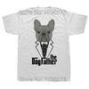 The Dogfather French Bulldog Dad Frenchie Papa T Shirts Graphic Cotton Streetwear Short Sleeve Birthday Gifts Summer T-shirt