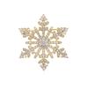 Weiman Fashion High Quality White Gold Plated CZ Diamond Snowflake Brooch Sparkly Zircon Jewelry for Wedding or Gift