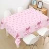 Pink Bow Tablecloth Birthday Party Decoration Favors Disposable Tablecloth Wedding 1st Birthday Party Supplies Table Decoration