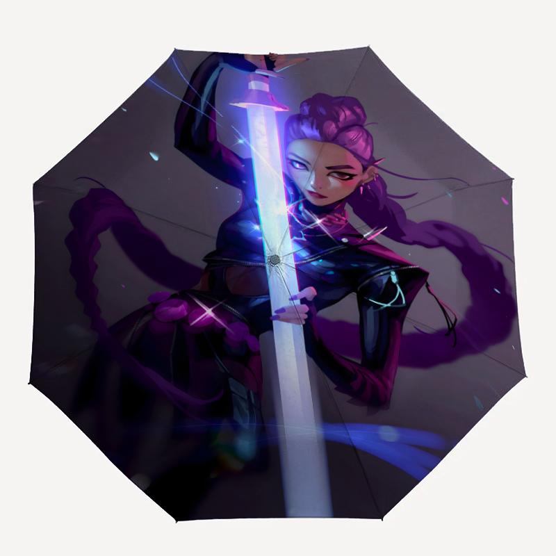 1pc KPop Demon Hunters RUMI3 Umbrella, Sun Protection, And UV Shielding. It Has Eight Sturdy Ribs for Outdoor Use And Perfect Gift