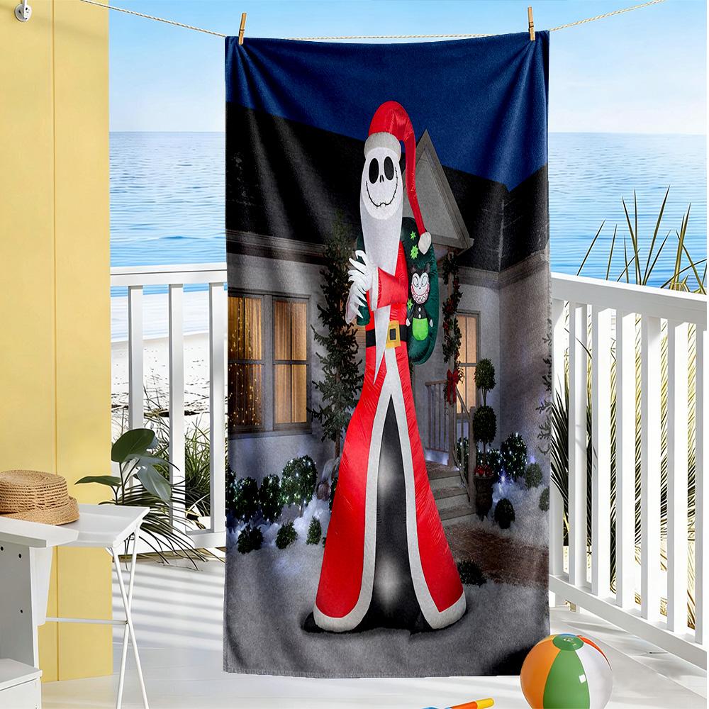 Christmas Nightmare Beach Towel High Absorbency & Quick-Dry Comfortable Lightweight