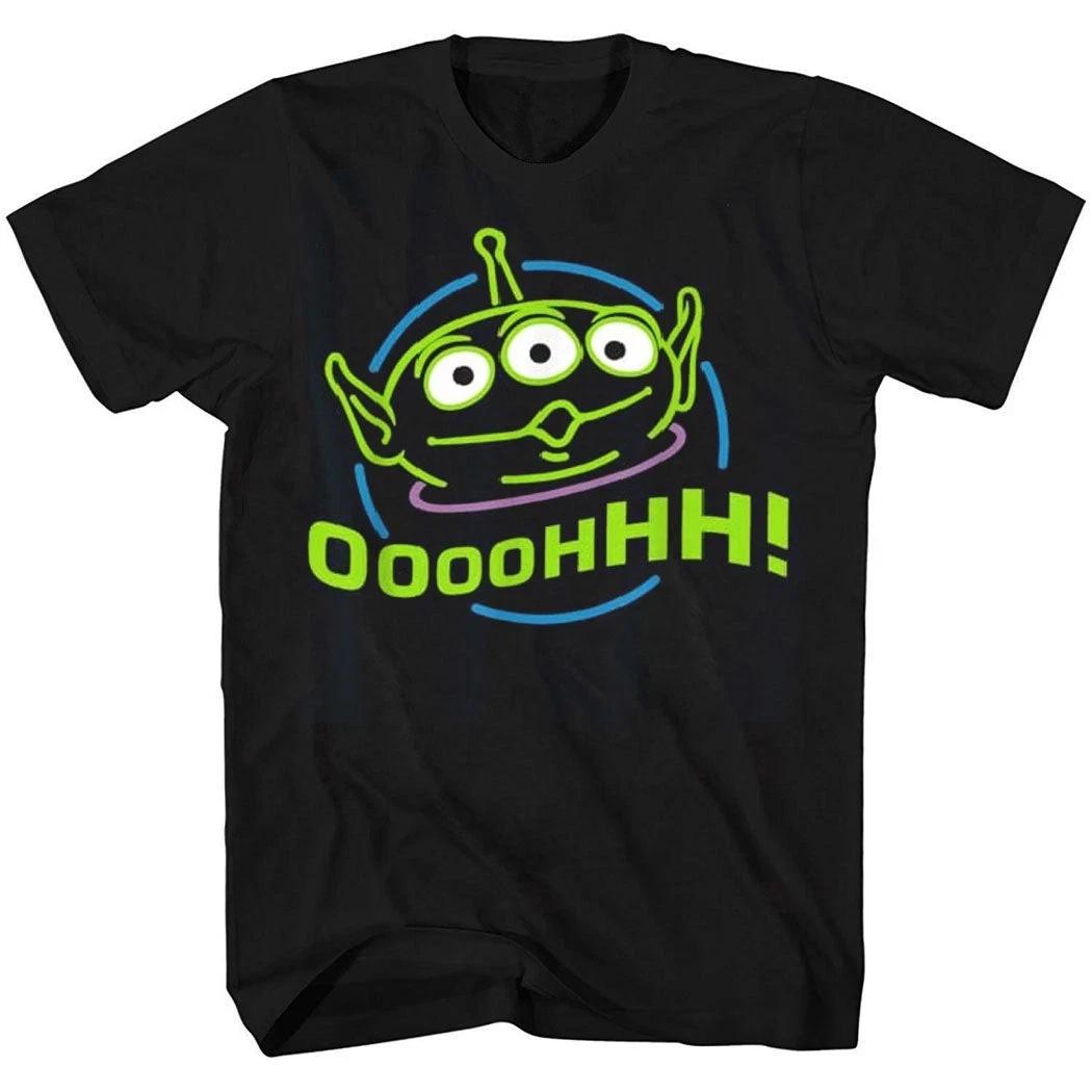 Cute Alien Graphic Tee Neon Space Character T-Shirt Unisex Casual XXXXL