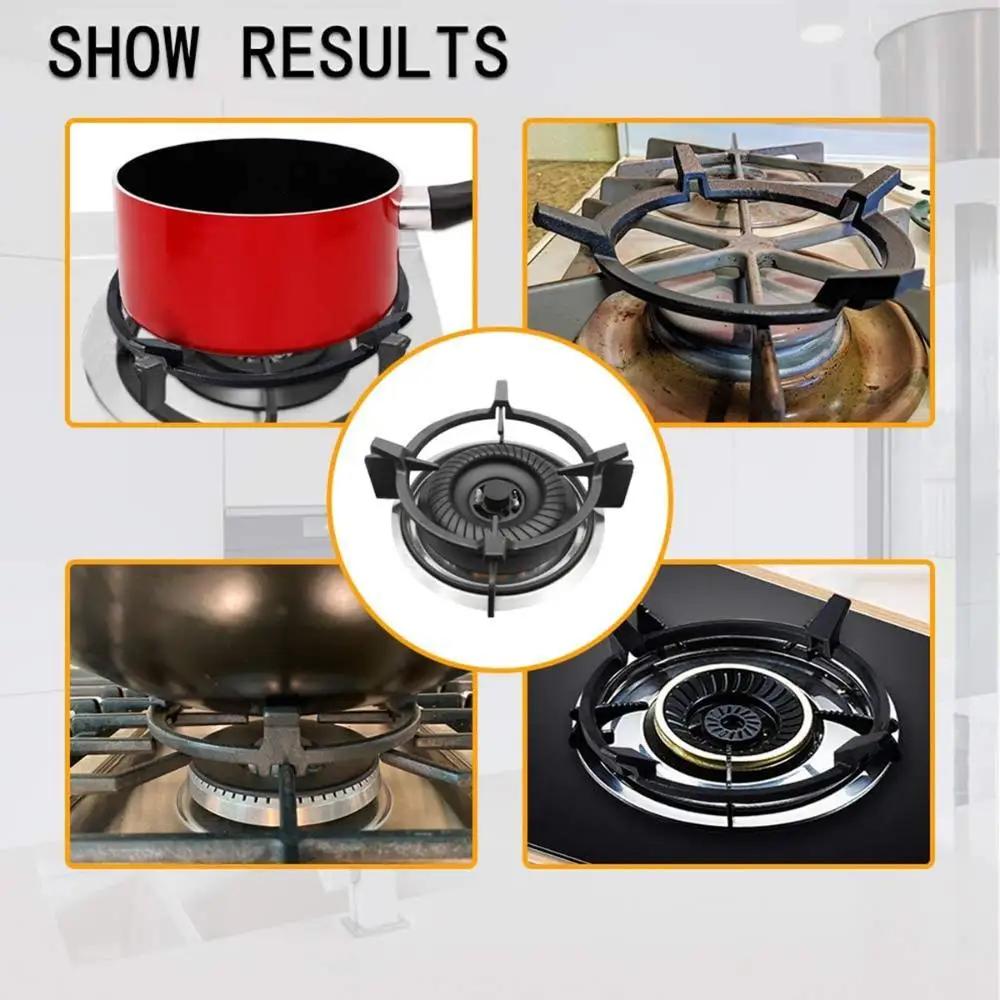 Haushaltskesselständer Gasherd Kohlenstoffstahl Anti-Rutsch-Pfannenständer Herdgestell Wok-Ring Topfhalter