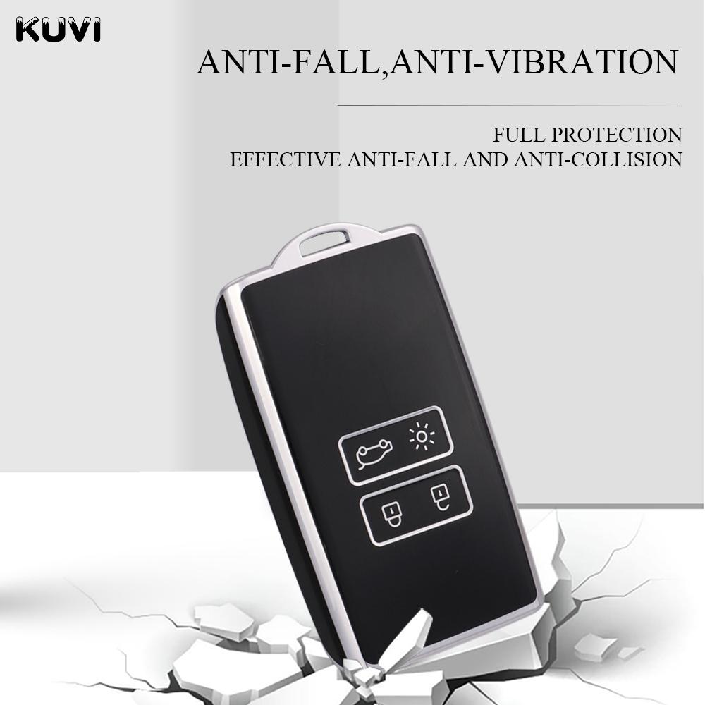 New Tpu Car Remote Key Case Cover Shell For Renault Koleos Captur Megane Clio Scenic Talisman Arkana For Dacia Sandero Card Fob
