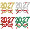 Festive Plastic Glasses Party Headband 2027 New Year Christmas Decor Hair Accessory for Kids Holiday Party Gift